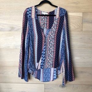 Olivaceous Multi Print Top